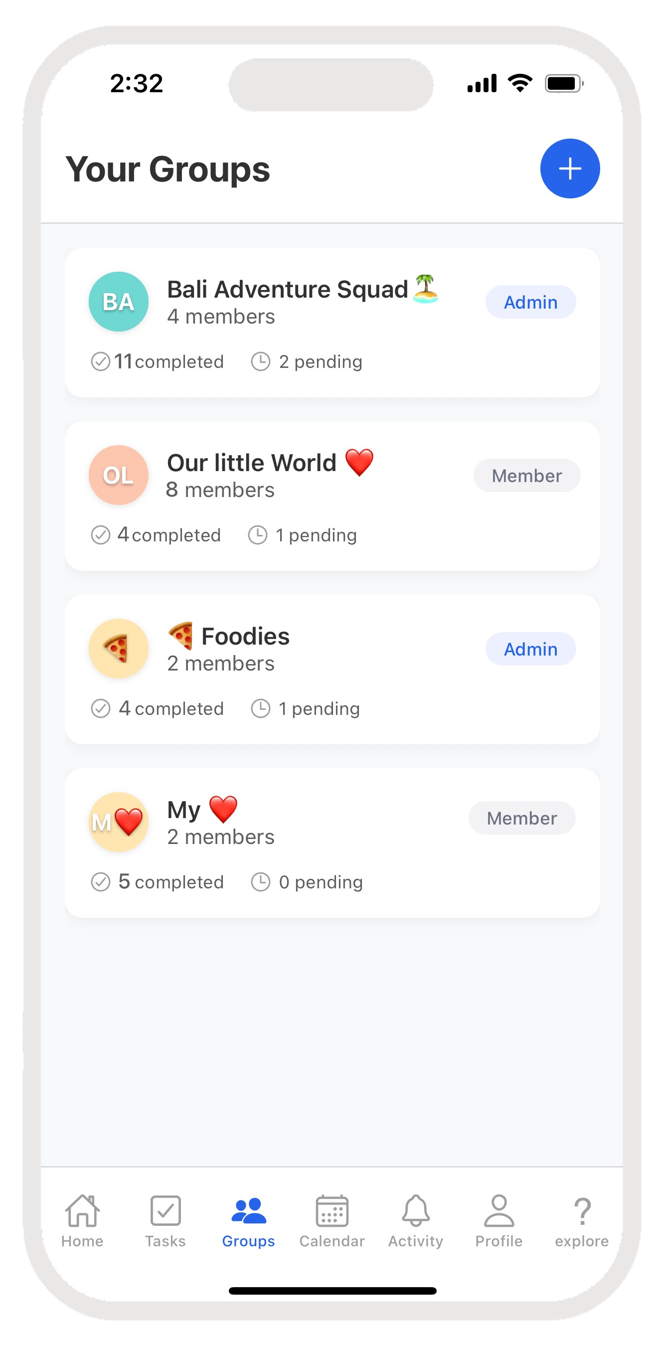 SplitChores Group Management